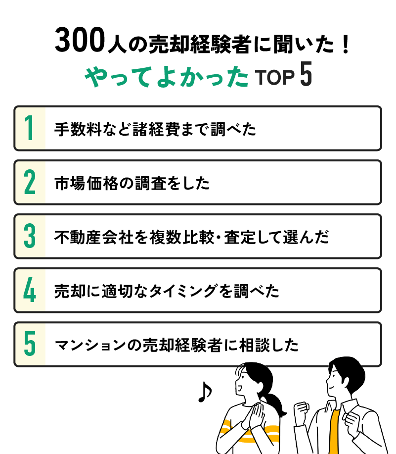 売却経験者がやってよかったと思うこと_アンケート結果