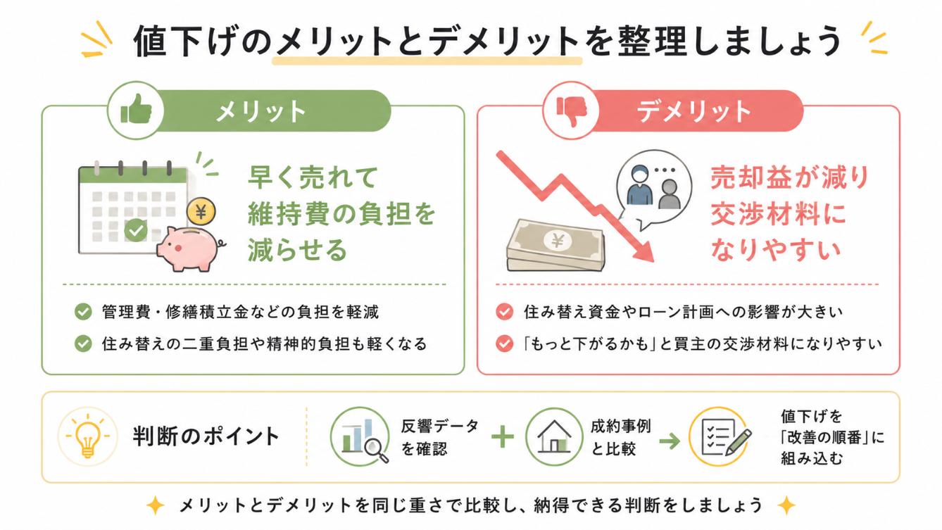 マンション値下げのメリットとデメリット