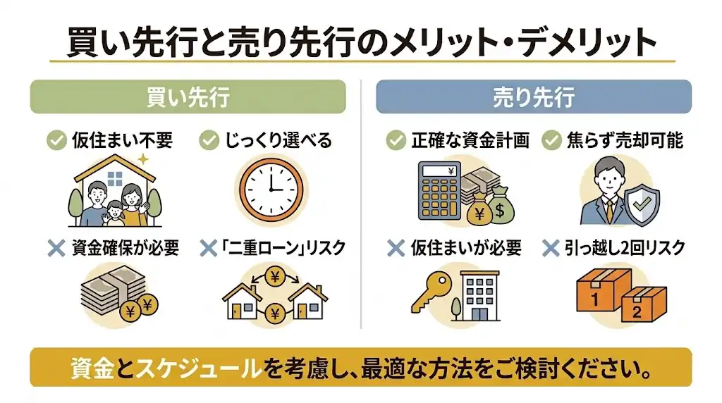 住み替え時のマンション売却は購入とどちらを先にするべき?