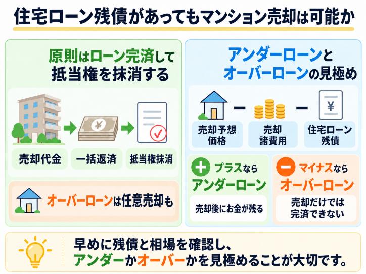 ローン残債があっても売却可能?